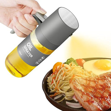 AiQInu Pulverizador Aceite Spray para Cocina, 250ml Spray Aceite Cocina, Diseño de Boquilla Fina, Sin BPA, Ideal para Aceite de Oliva, Vinagre y Aderezos, para Freidora de Aire, Ensaladas